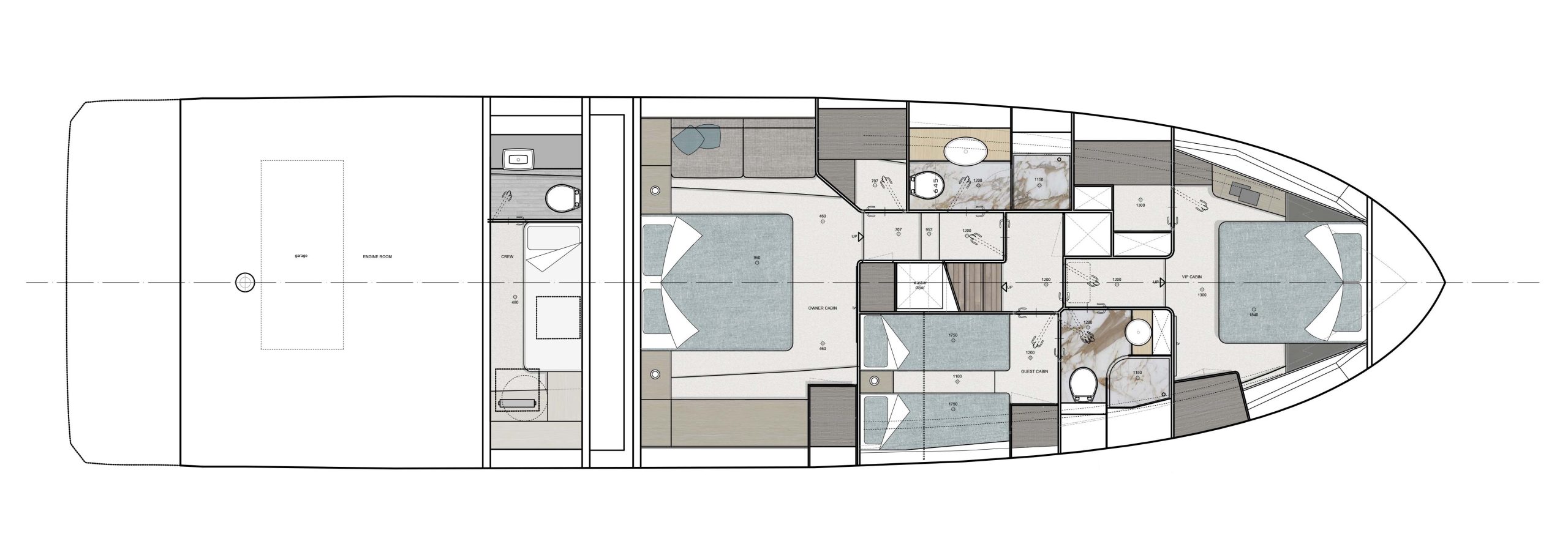 Lower deck - Option 3